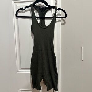 Naked Wardrobe Green Romper - size small